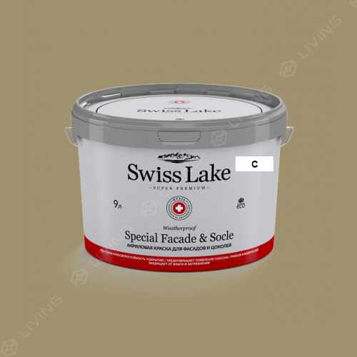 картинка Краска Swiss Lake Special Faсade & Socle цвет olive drab №2550 от LIVING