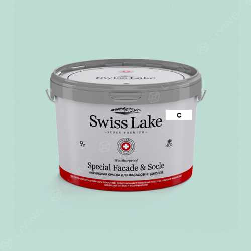 картинка Краска Swiss Lake Special Faсade & Socle цвет MOUNTAIN MINT №2391 от LIVING