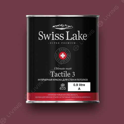 картинка Краска Swiss Lake Tactile 3 цвет eggplant №1394 от LIVING