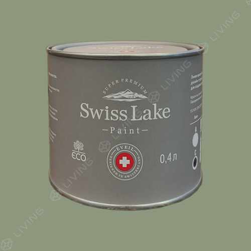 картинка Краска Swiss Lake Wall Comfort 7 цвет Hulky green №2694 от LIVING