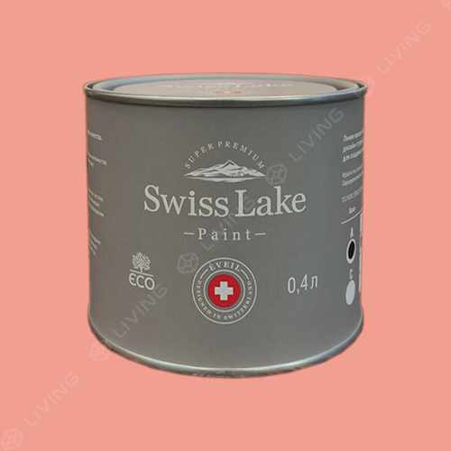картинка Краска Swiss Lake Wall Comfort 7 цвет Scandinavian salmon №1334 от LIVING