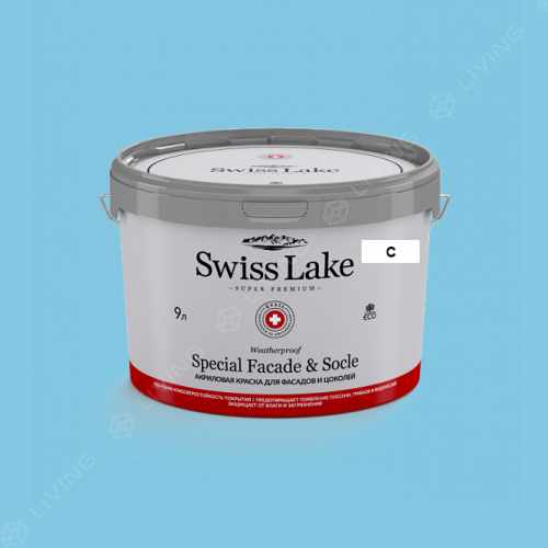 картинка Краска Swiss Lake Special Faсade & Socle цвет heavenly dome №2123 от LIVING