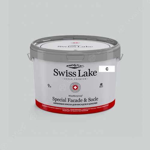 картинка Краска Swiss Lake Special Faсade & Socle цвет gull wind  №2939 от LIVING