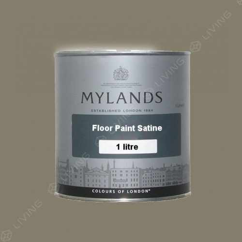 картинка Краска Mylands Floor Paint Satine цвет Amber Grey №156 от LIVING