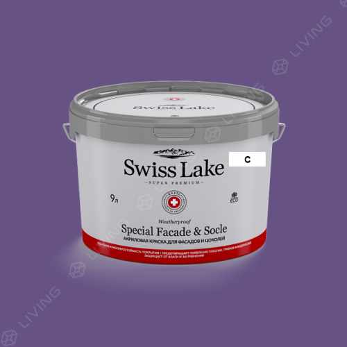 картинка Краска Swiss Lake Special Faсade & Socle цвет PANSY PETAL №1898 от LIVING