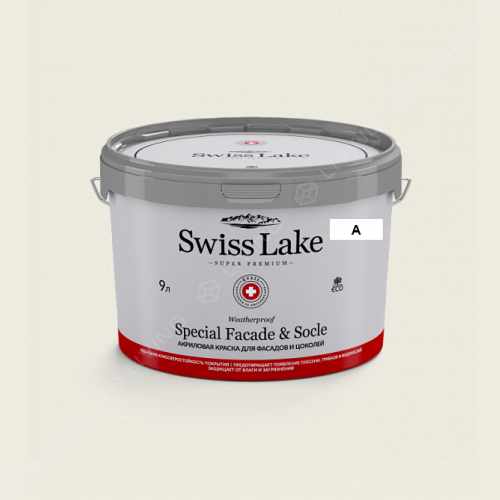 картинка Краска Swiss Lake Special Faсade & Socle цвет GLACIAL ICE №91 от LIVING