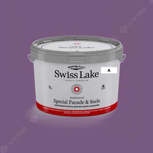 картинка Краска Swiss Lake Special Faсade & Socle цвет noble violet №1851 от LIVING
