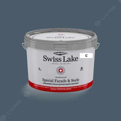 картинка Краска Swiss Lake Special Faсade & Socle цвет EMERALD POOL №2217 от LIVING