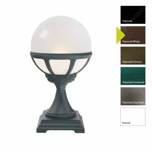 картинка Фонари-пьедесталы Norlys коллекция Bologna, арт. 313BC (черный, медь) от LIVING