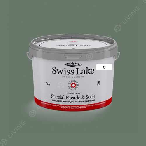 картинка Краска Swiss Lake Special Faсade & Socle цвет Green Mantle №2690 от LIVING