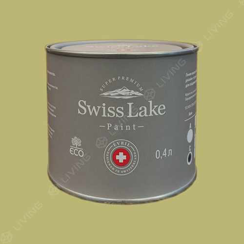 картинка Краска Swiss Lake Wall Comfort 7 цвет green tea №2534 от LIVING