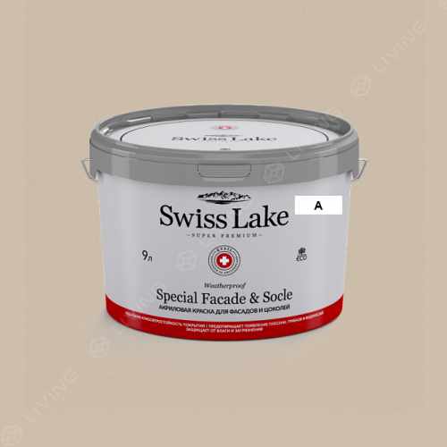 картинка Краска Swiss Lake Special Faсade & Socle цвет adobe  №820 от LIVING