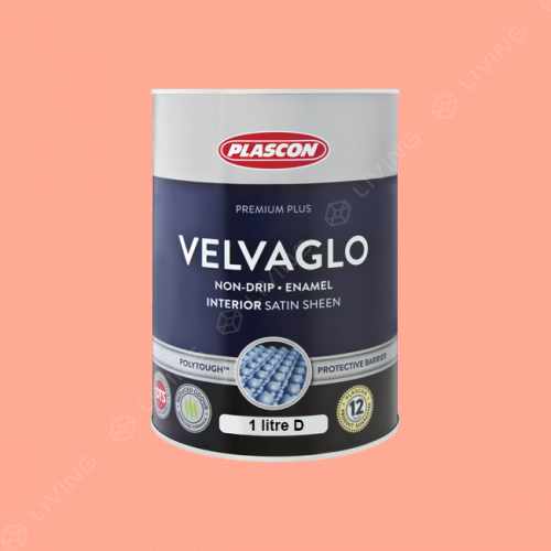 картинка Краска Plascon VELVAGLO WB цвет Peach Party арт.O3-A1-4 от LIVING
