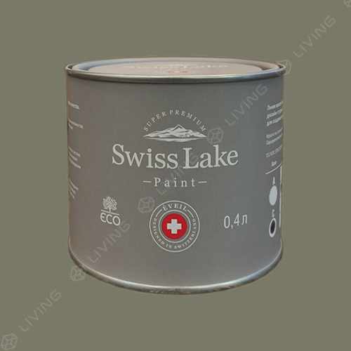картинка Краска Swiss Lake Wall Comfort 7 цвет slate green №2562 от LIVING