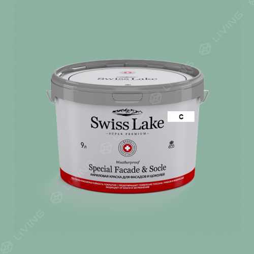 картинка Краска Swiss Lake Special Faсade & Socle цвет hedge green №2664 от LIVING