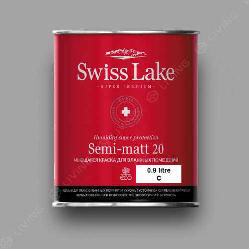 картинка Краска Swiss Lake Semi-matt 20 цвет Cave №2823 от LIVING