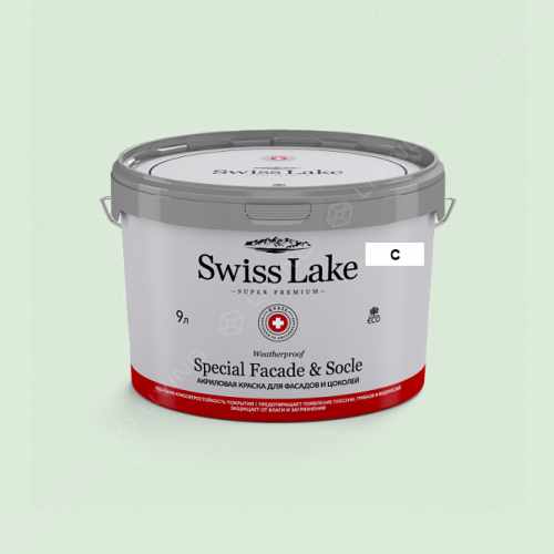 картинка Краска Swiss Lake Special Faсade & Socle цвет olive leaf №2439 от LIVING
