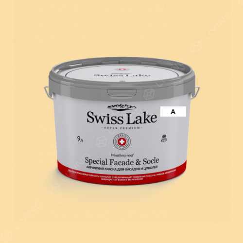 картинка Краска Swiss Lake Special Faсade & Socle цвет Solar Power №1020 от LIVING