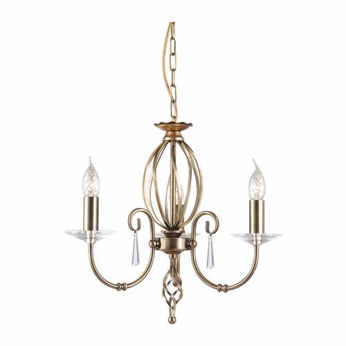 картинка Люстра Elstead Lighting коллекция Aegean, арт. AG3-AGED-BRASS (латунь) от LIVING