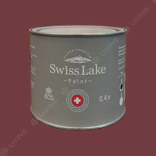 картинка Краска Swiss Lake Wall Comfort 7 цвет garnet №1404 от LIVING