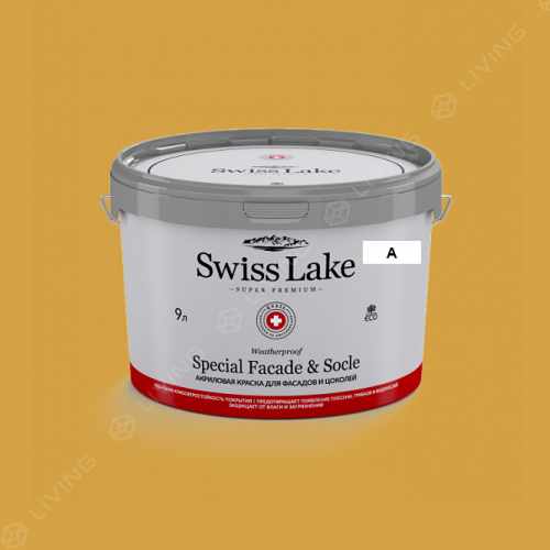 картинка Краска Swiss Lake Special Faсade & Socle цвет Amber Braceiet №1080 от LIVING