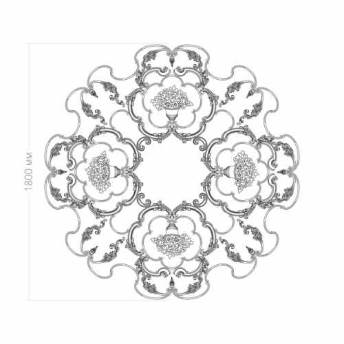 Розетка RODECOR Юсупова Ф3, арт. 87103BR, 180 х 180 см.