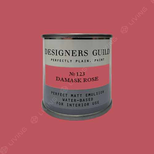 картинка Краска Designers Guild Perfect Matt Emulsion цвет DAMASK ROSE №123 от LIVING