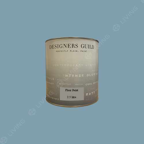 картинка Краска Designers Guild Floor Paint цвет SWEDISH BLUE №57 от LIVING