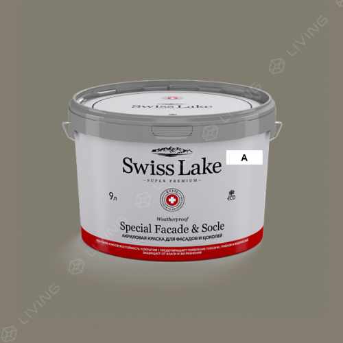 картинка Краска Swiss Lake Special Faсade & Socle цвет artillery №713 от LIVING