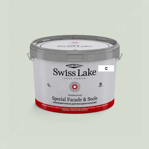 картинка Краска Swiss Lake Special Faсade & Socle цвет bay laurel №2458 от LIVING