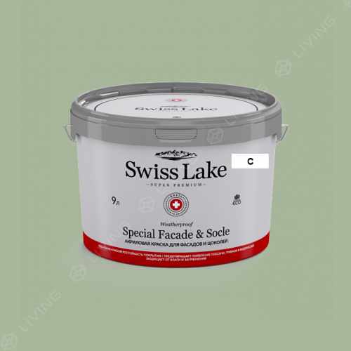картинка Краска Swiss Lake Special Faсade & Socle цвет evergreen №2701 от LIVING
