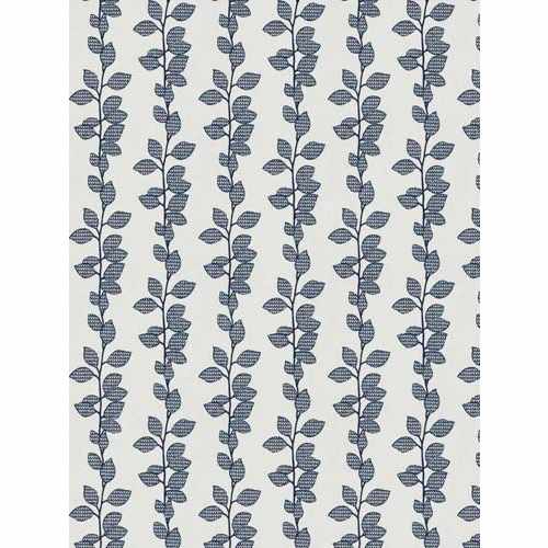 Ткань Fabricut, коллекция: Chromatics Vol. XXVI (4 Books) Azure, арт. Rosseau Leaves/Navy, Индия