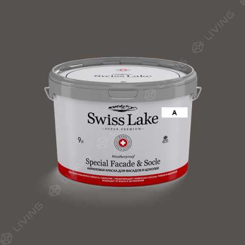 картинка Краска Swiss Lake Special Faсade & Socle цвет anthracite №758 от LIVING