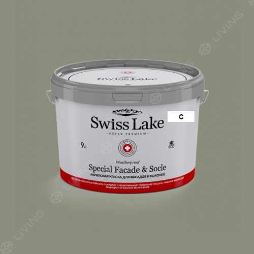 картинка Краска Swiss Lake Special Faсade & Socle цвет green ash №2629 от LIVING