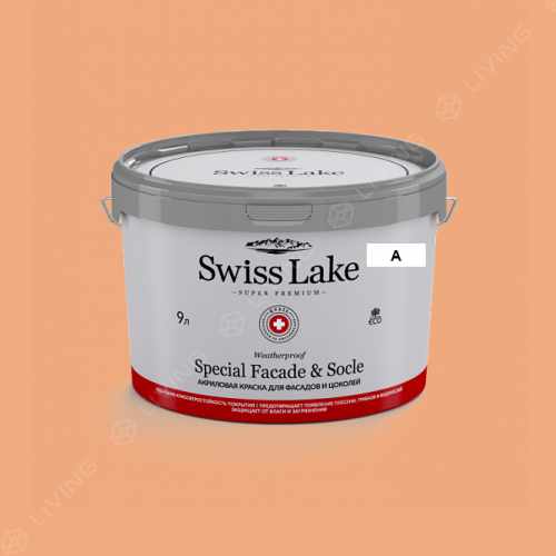 картинка Краска Swiss Lake Special Faсade & Socle цвет ripe peach №1172 от LIVING