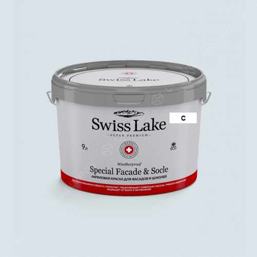 картинка Краска Swiss Lake Special Faсade & Socle цвет Crisp Air №1977 от LIVING