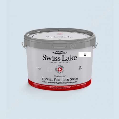 картинка Краска Swiss Lake Special Faсade & Socle цвет AQUA SPARKLE №1975 от LIVING