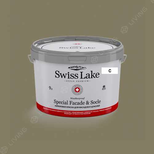 картинка Краска Swiss Lake Special Faсade & Socle цвет green eyes №2561 от LIVING