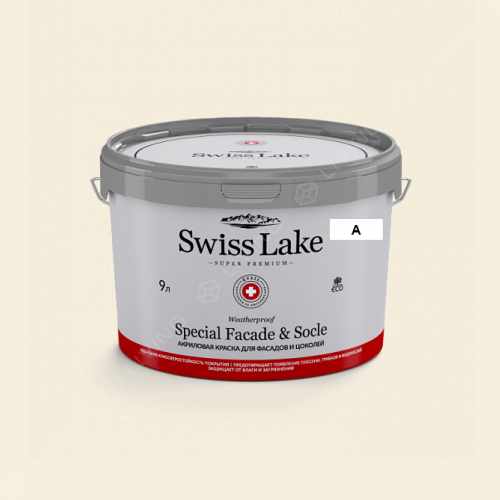 картинка Краска Swiss Lake Special Faсade & Socle цвет morning cream №202 от LIVING