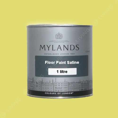 картинка Краска Mylands Floor Paint Satine цвет Verdure Yellow №148 от LIVING