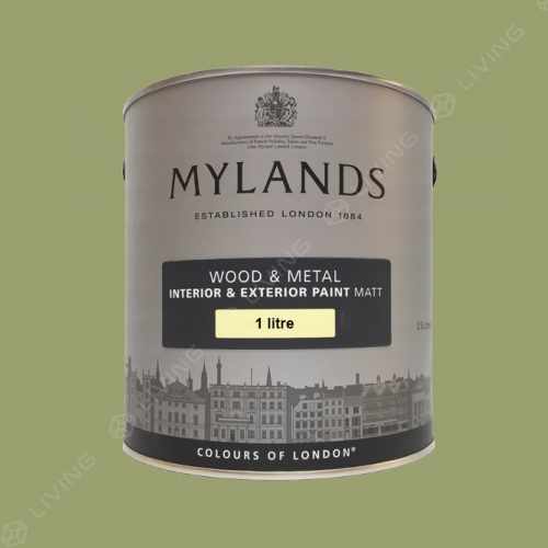 картинка Краска Mylands Wood&metal matt цвет Stockwell Green №203 от LIVING