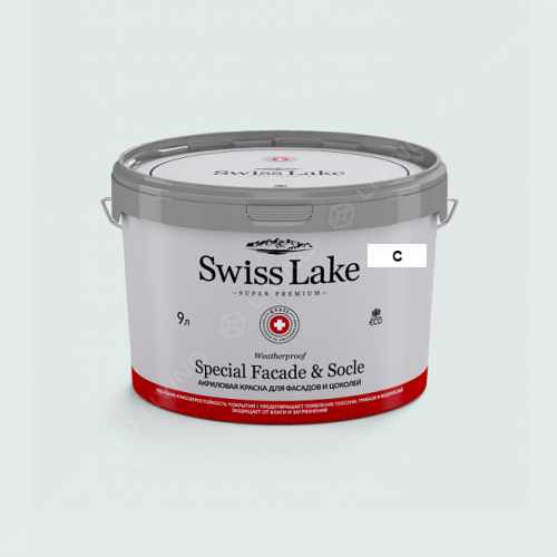 картинка Краска Swiss Lake Special Faсade & Socle цвет CAMEO GREEN №1974 от LIVING