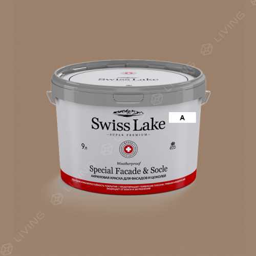 картинка Краска Swiss Lake Special Faсade & Socle цвет willow tree №739 от LIVING