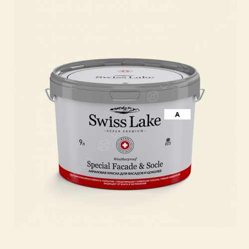 картинка Краска Swiss Lake Special Faсade & Socle цвет lily white №262 от LIVING