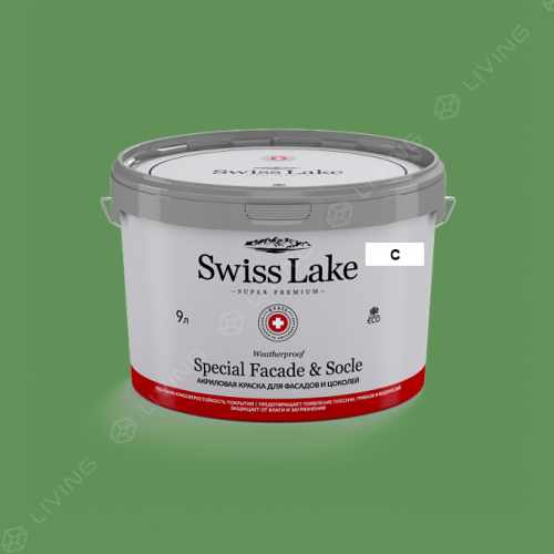 картинка Краска Swiss Lake Special Faсade & Socle цвет Magnolia Green №2503 от LIVING