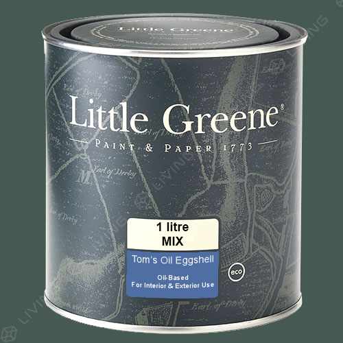картинка Краска Little Greene Toms Oil Eggshell цвет Three Farm Green №306 от LIVING