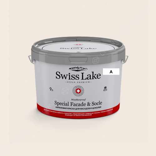 картинка Краска Swiss Lake Special Faсade & Socle цвет bone white №501 от LIVING