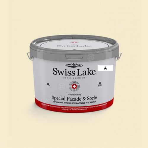 картинка Краска Swiss Lake Special Faсade & Socle цвет lemon basil №1108 от LIVING