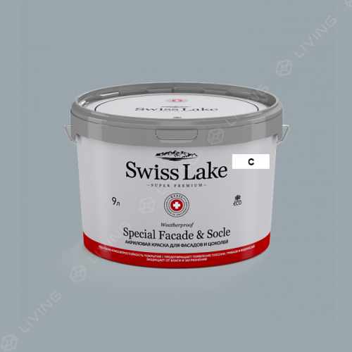 картинка Краска Swiss Lake Special Faсade & Socle цвет lost at sea №2908 от LIVING