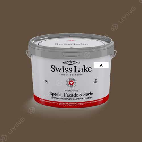 картинка Краска Swiss Lake Special Faсade & Socle цвет Skunk ape №750 от LIVING